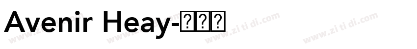 Avenir Heay字体转换